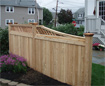 Cedar Boards Fence with Lattice - Watertown, MA