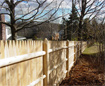 Cedar Stockade Fence - Pencil top posts - Andover, MA